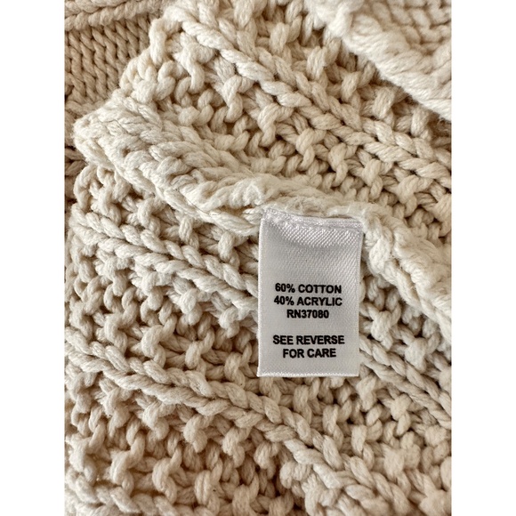 Cato Cream Knit Midi Sweater Dress Size L - Picture 6 of 9